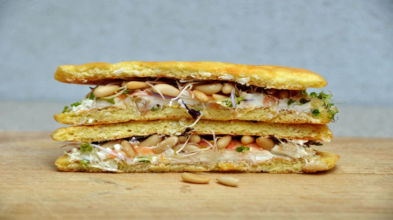 Sandwich zalm Ketocafé